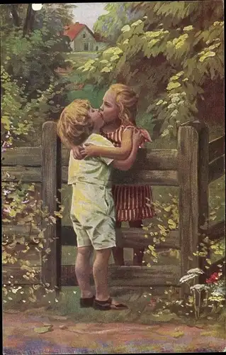 Künstler Ak Orloff, Nachbarskinder