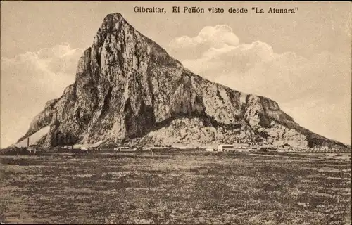Ak Gibraltar, El Penon visto desde La Atunara