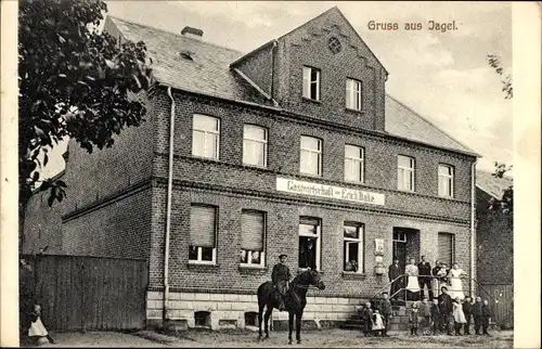 Ak Jagel Lanz in der Prignitz, Gastwirtschaft Erich Balke