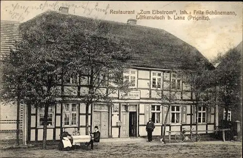 Ak Lütkenwisch Lanz in der Prignitz, Restaurant Zum Elbstrom