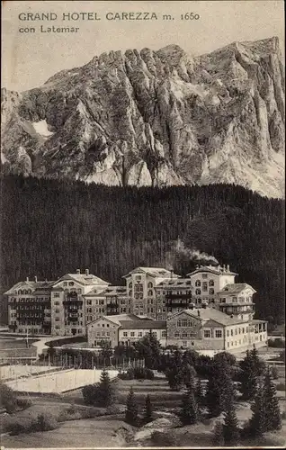 Ak Lago di Carezza Karersee Südtirol, Grand Hotel Carezza, Latemar