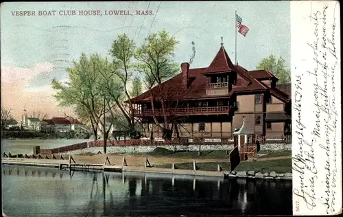Ak Lowell Massachusetts USA, Vesper Boat Club House