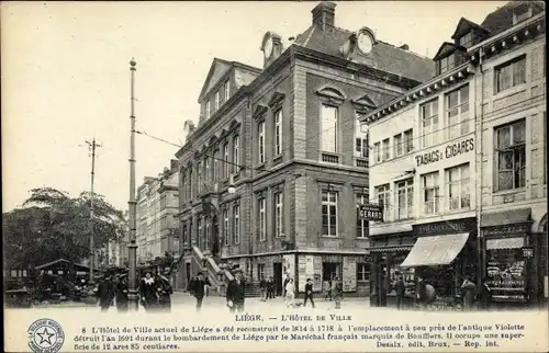 Ak Lüttich Lüttich Wallonien, Rathaus