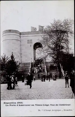 Ak Lüttich Lüttich Wallonien, Weltausstellung 1905, Porte d’Amercoeur