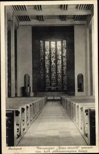 Ak Budapest Ungarn, Katholische Kirche, Innenansicht