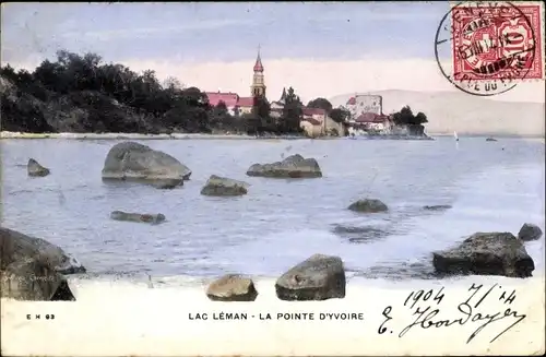 Ak Kanton Genf Schweiz, Genfersee, La Pointe d’Yvoire
