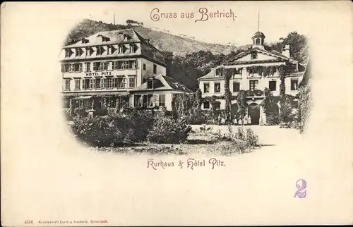 Ak Bad Bertrich an der Mosel Eifel, Kauhaus und Hotel Pitz