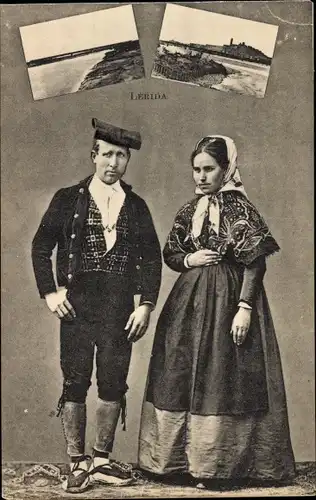 Ak Lérida Lleida Val d’Aran Valle de Aran Katalonien, Volkstrachten