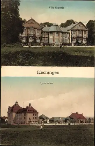 Ak Hechingen im Zollernalbkreis, Villa Eugenie, Gymnasium