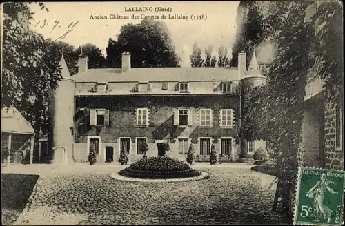 Ak Lallaing Nord, Ancien Chateau des Comtes Lallaing