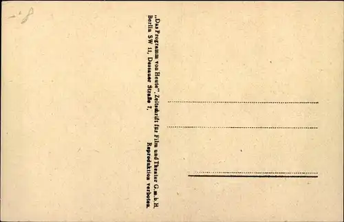 Ak Schauspieler Albrecht Schoenhals, Portrait