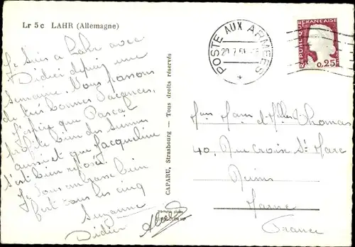 Ak Lahr im Schwarzwald Baden, Blumenbeet, Park