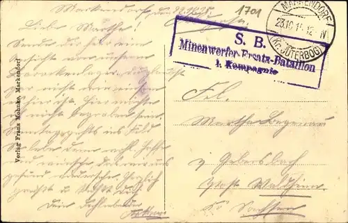 Ak Markendorf Jüterbog in Brandenburg, Barackenlager