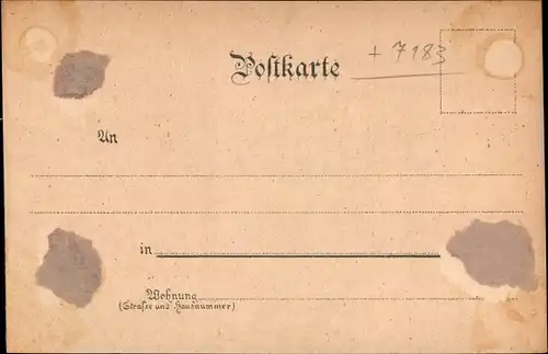 Litho Langenburg in Württemberg, Schloss, Kirche, Tor, Totalansicht