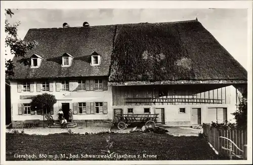 Ak Gersbach Schopfheim im Schwarzwald Baden, Gasthaus zur Krone