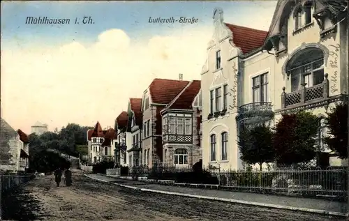 Ak Mühlhausen in Thüringen, Lutteroth-Straße