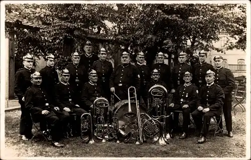 Foto Ak Meuselwitz in Thüringen, Militär-Orchester, Männer in Uniformen