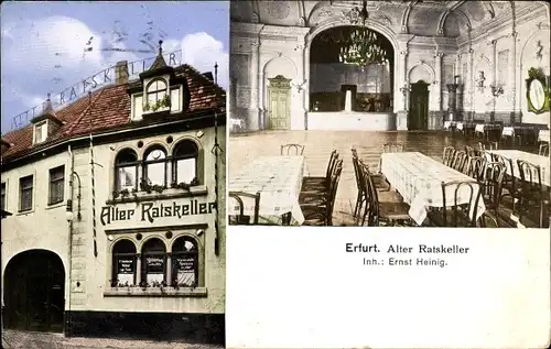 Ak Erfurt in Thüringen, Alter Ratskeller