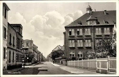 Ak Meuselwitz in Thüringen, Bebelstraße