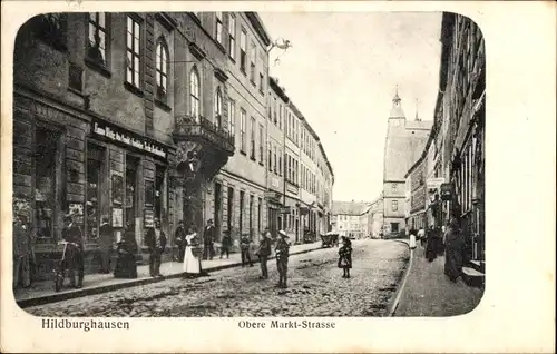 Ak Hildburghausen in Thüringen, Obere Markt-Straße