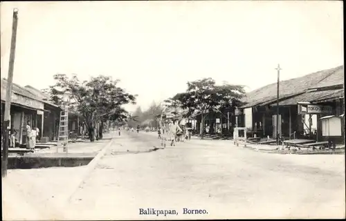 Ak Balikpapan Borneo Indonesien, Straßenpartie