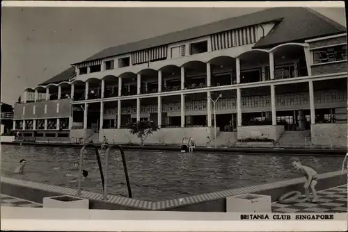 Foto Ak Singapore Singapur, Britania Club, Swimming Pool