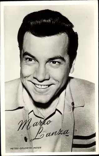 Ak Schauspiele Mario Lanza, Portrait