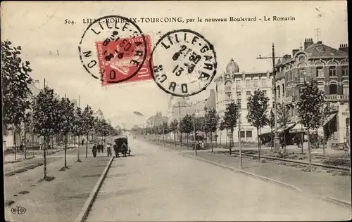 Ak Lille Nord, Roubaix-Tourcoing, Nouveau Boulevard, Le Romarin