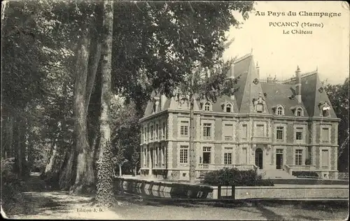 Ak Pocancy Marne, Le Chateau