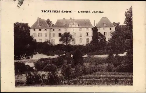 Ak Escrennes Loiret, l'ancien Chateau