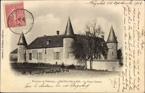 Ak Châtillon-le-Roi Loiret, Le Vieux Chateau