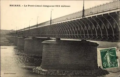 Ak Briare Loiret, Le Pont-Canal
