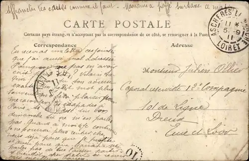 Ak Aschères le Marché Loiret, Le Chateau de Rougemont