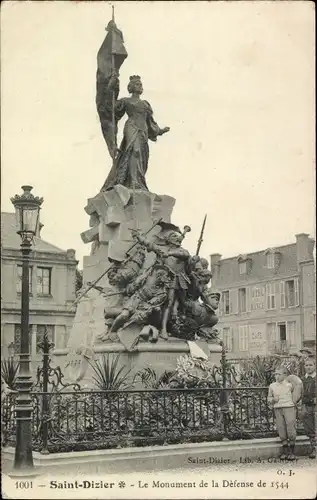 Ak Saint Dizier Haute Marne, Das Verteidigungsdenkmal von 1544