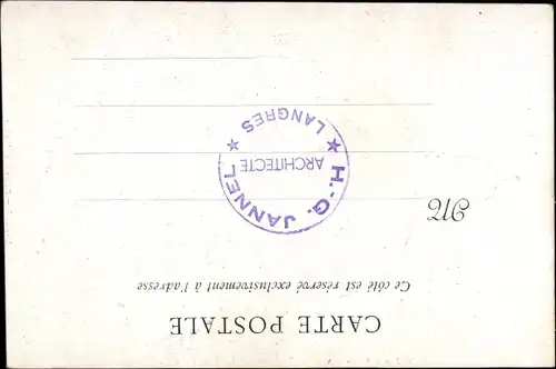 Ak Langres Haute Marne, Porte des Moulins