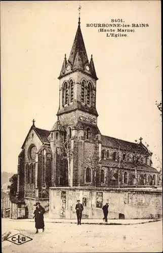 Ak Bourbonne les Bains Haute Marne, Kirche