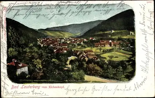 Ak Bad Lauterberg im Harz, Panorama vom Eichenkopf aus gesehen