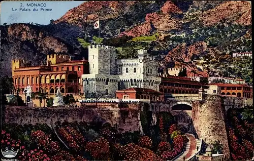 Ak Monaco, Palast des Prinzen