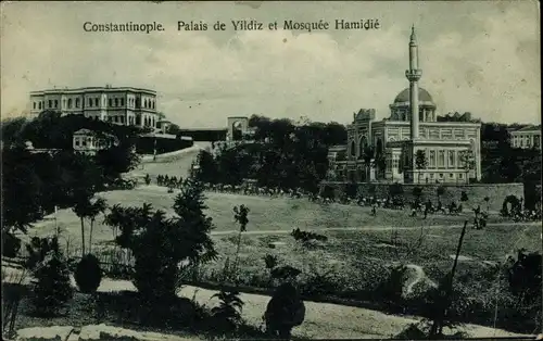 Ak Konstantinopel Istanbul Türkei, Yildiz-Palast, Hamidié-Moschee