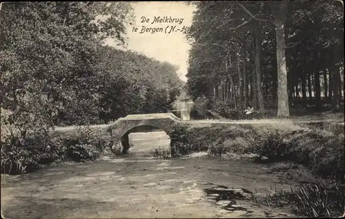 Ak Bergen Nordholland Niederlande, De Melkbrug