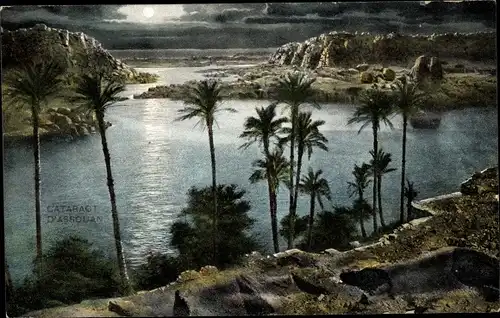 Ak Assuan Assuan Ägypten, Panorama