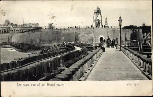 Ak Vlissingen Zeeland Niederlande, Boulevard