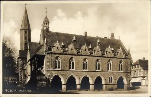 Ak Goslar am Harz, Rathaus