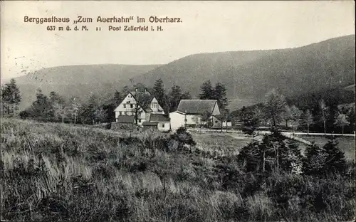 Ak Clausthal Zellerfeld im Oberharz, Berggasthaus zum Auerhahn