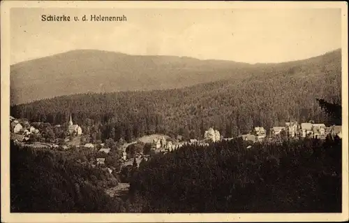 Ak Schierke Wernigerode im Harz, Blick von der Helenenruh