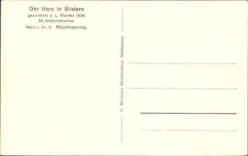 Künstler Ak Richter, L., Mägdesprung Harzgerode am Harz, Harzbilder, Bäuerinnen, Berge