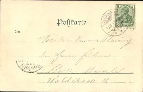 Ak Alexisbad Harzgerode im Harz, Teilansicht