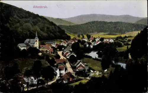 Ak Altenbrak Thale im Harz, Ort mit Umgebung