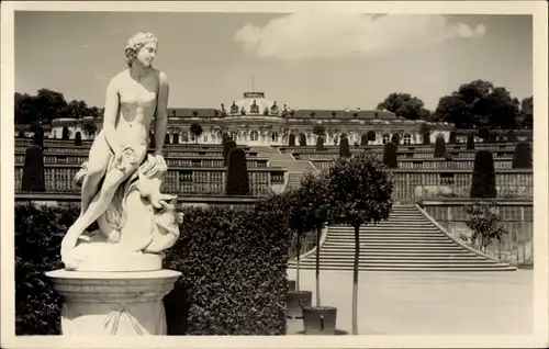 Ak Potsdam, Schloss Sanssouci, Venus, Treppen