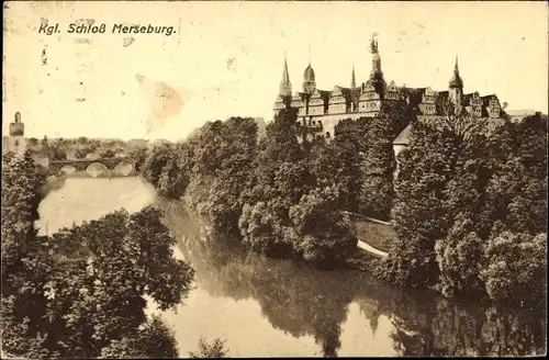 Ak Merseburg an der Saale, Königliches Schloss